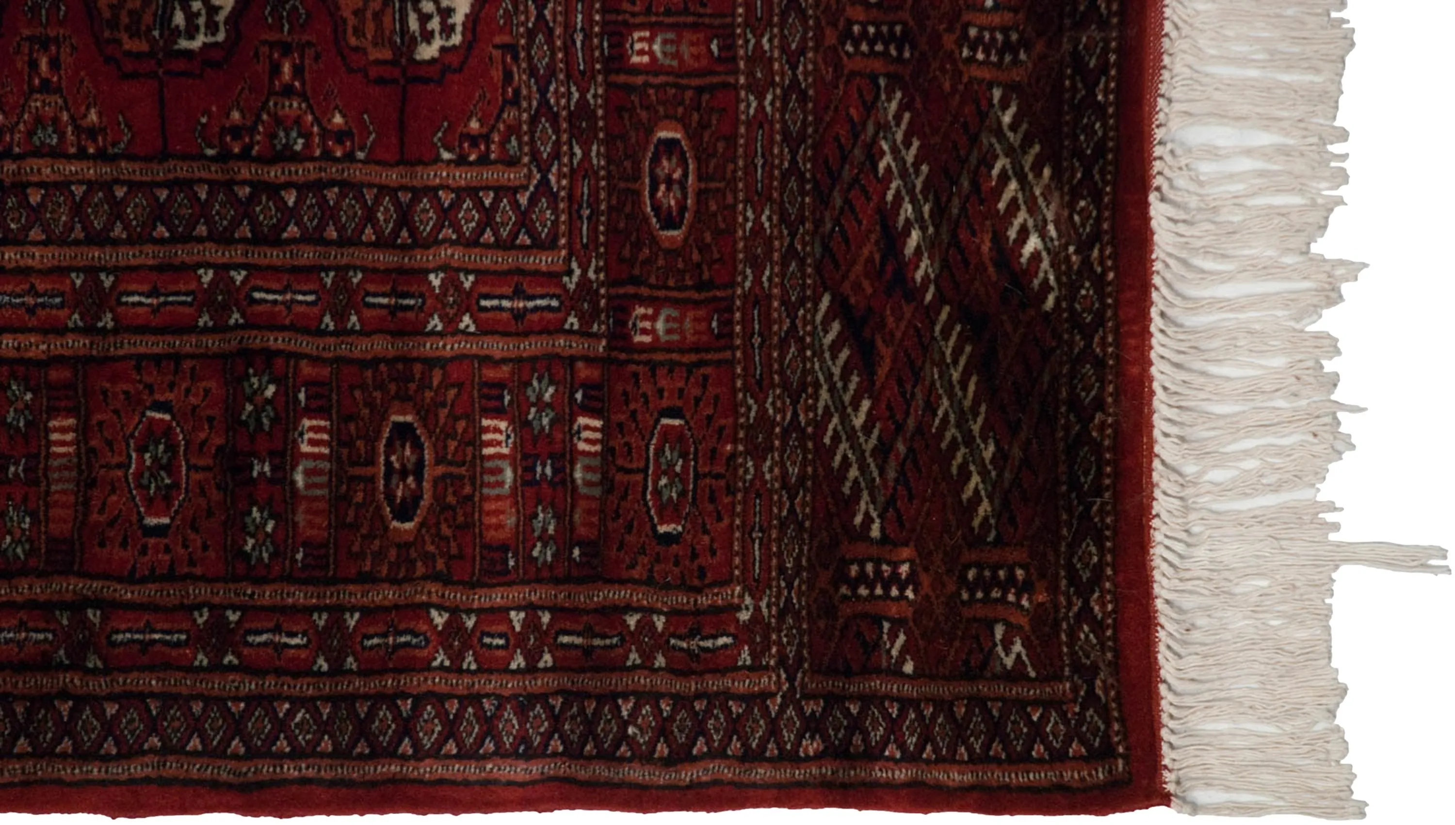 4x13.5 Vintage Fine Bokhara Rug Runner