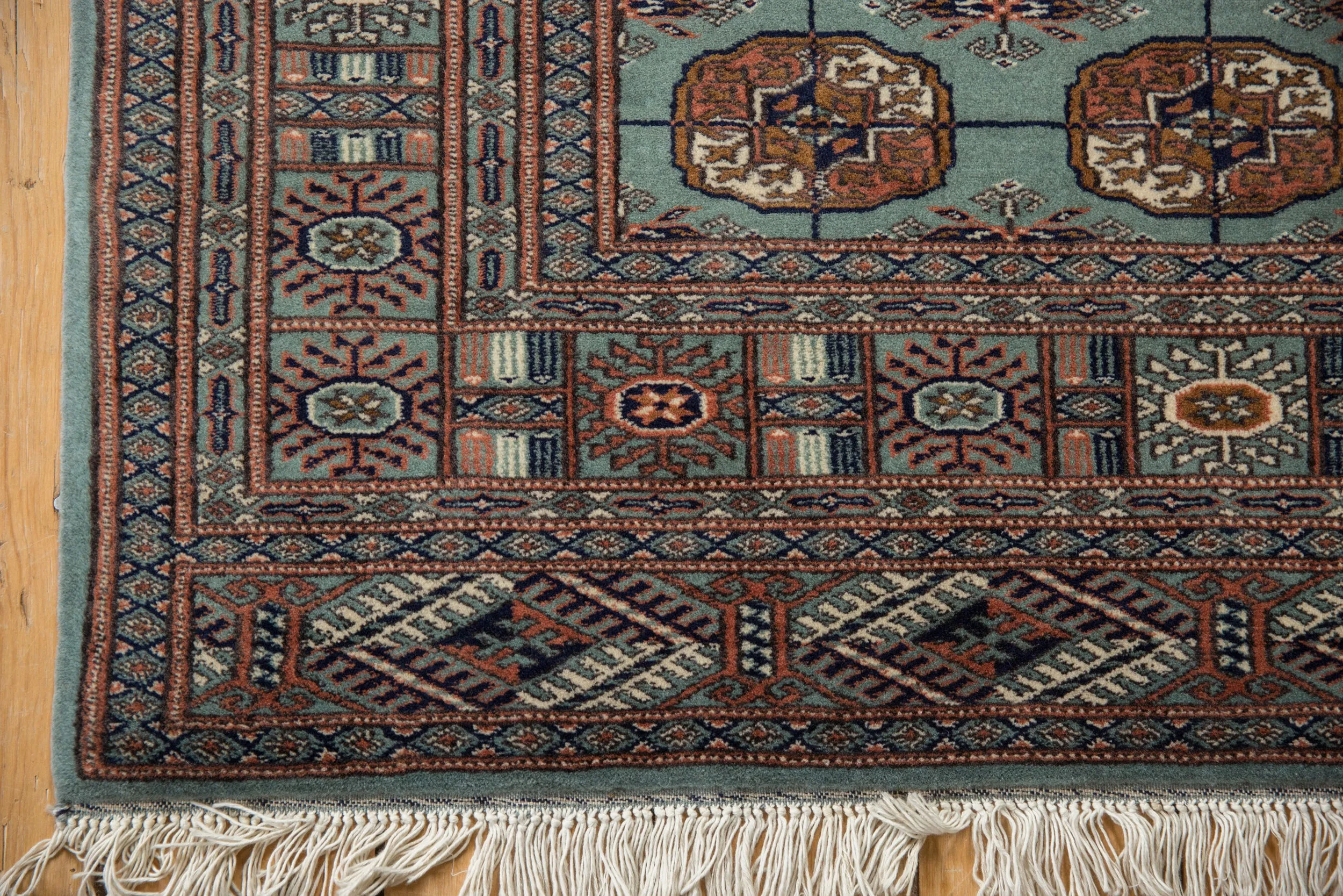 4x4.5 Vintage Fine Bokhara Square Rug