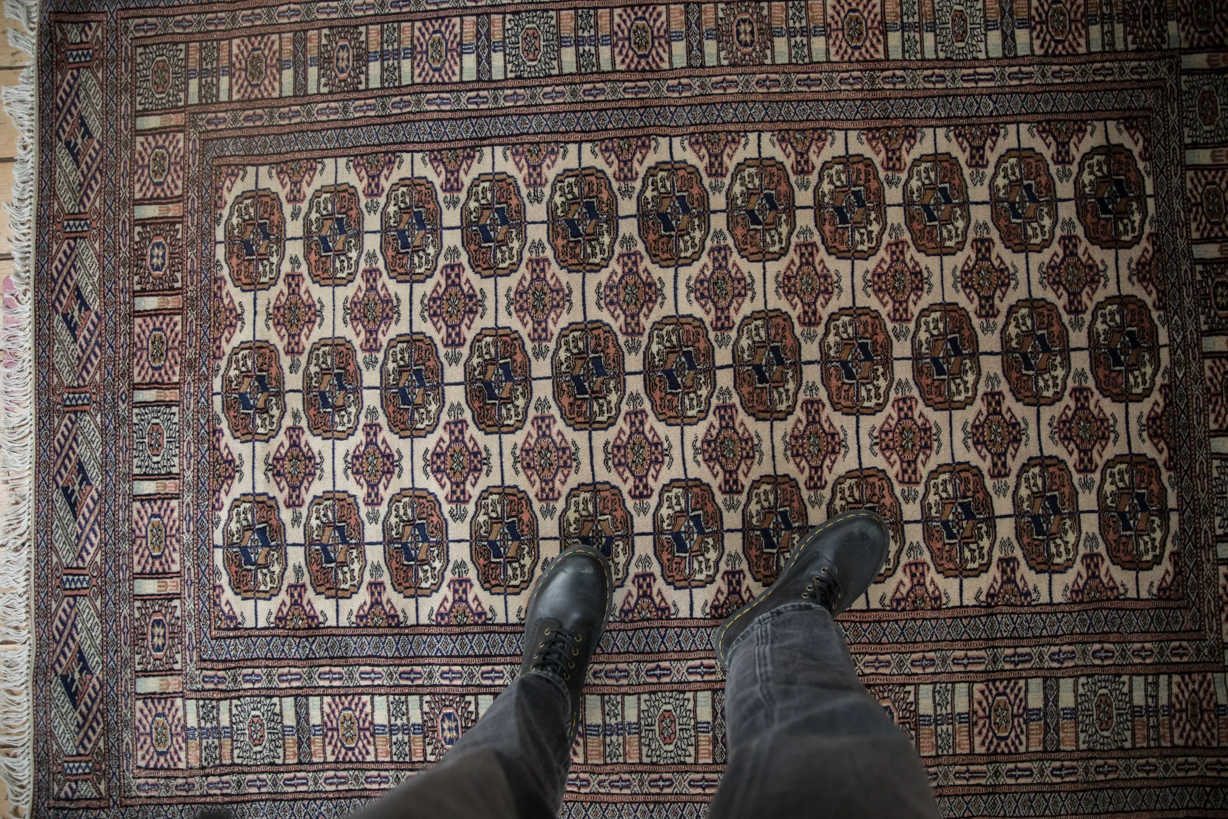 4x6 Vintage Fine Bokhara Rug
