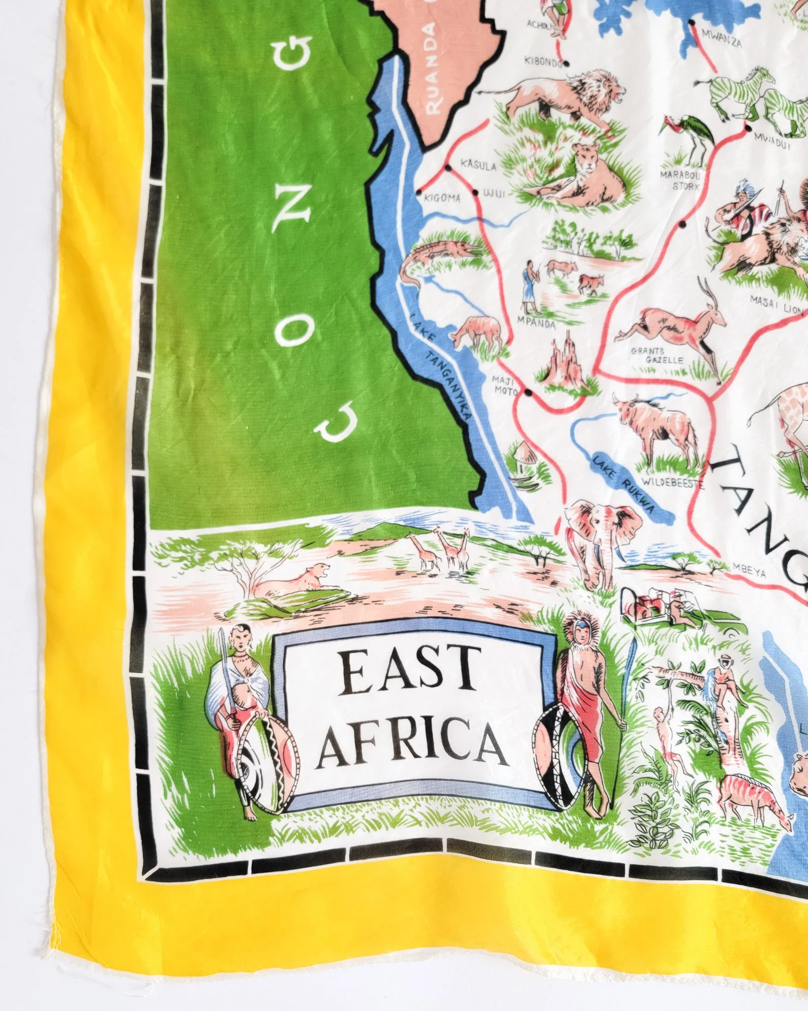 50s East African Silk Scarf