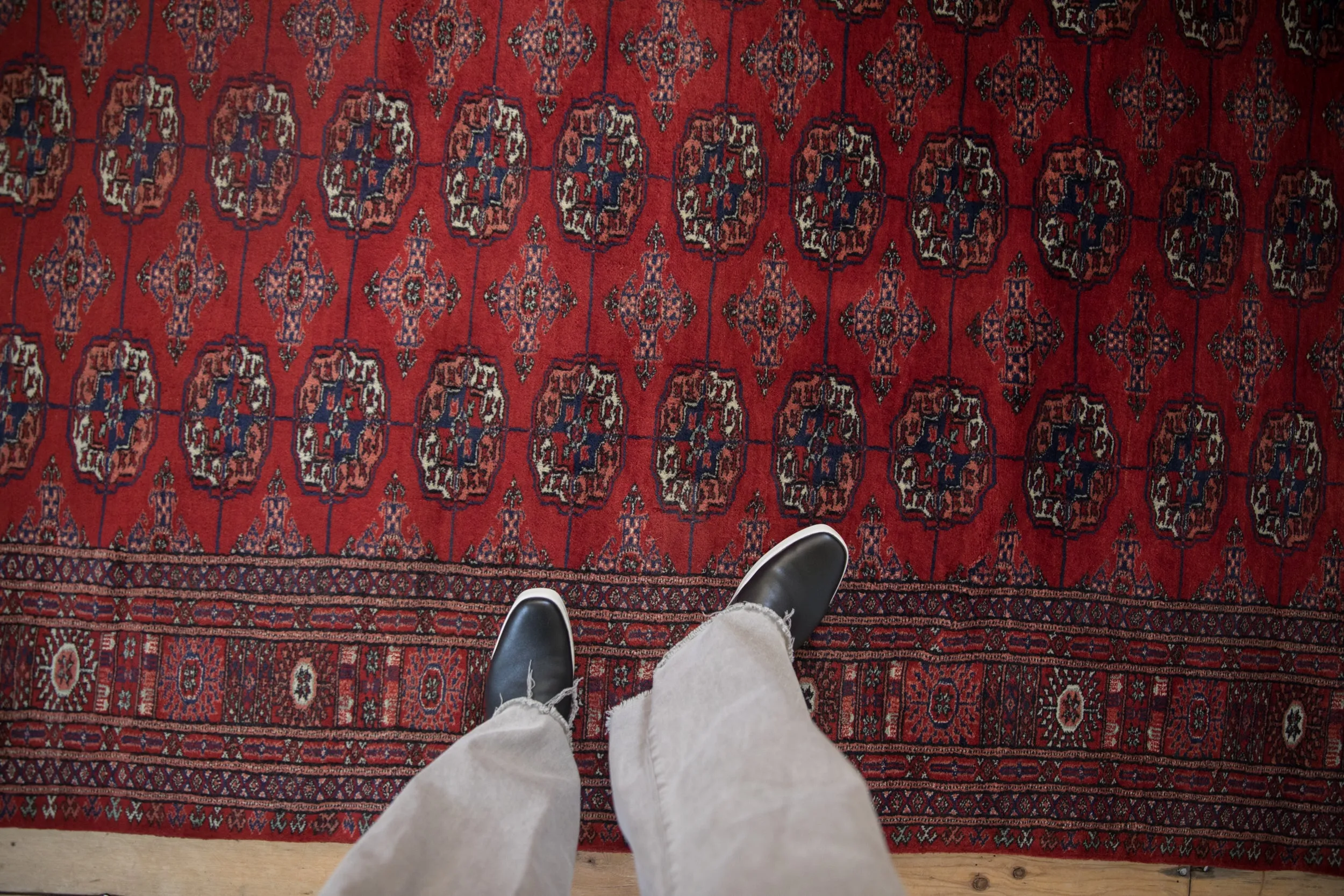 5x14 Vintage Fine Bokhara Rug Runner