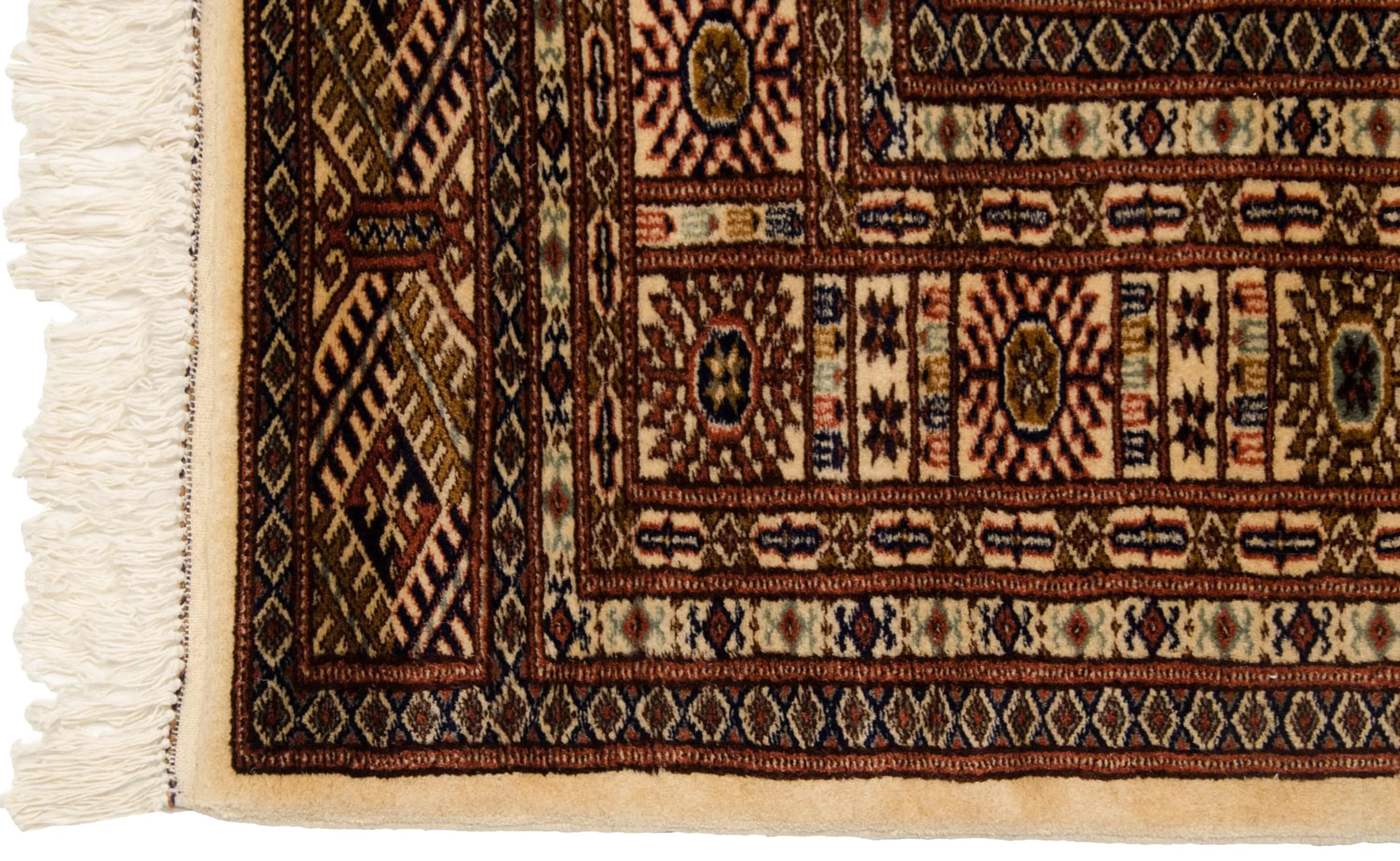 5x5 Vintage Fine Bokhara Square Rug