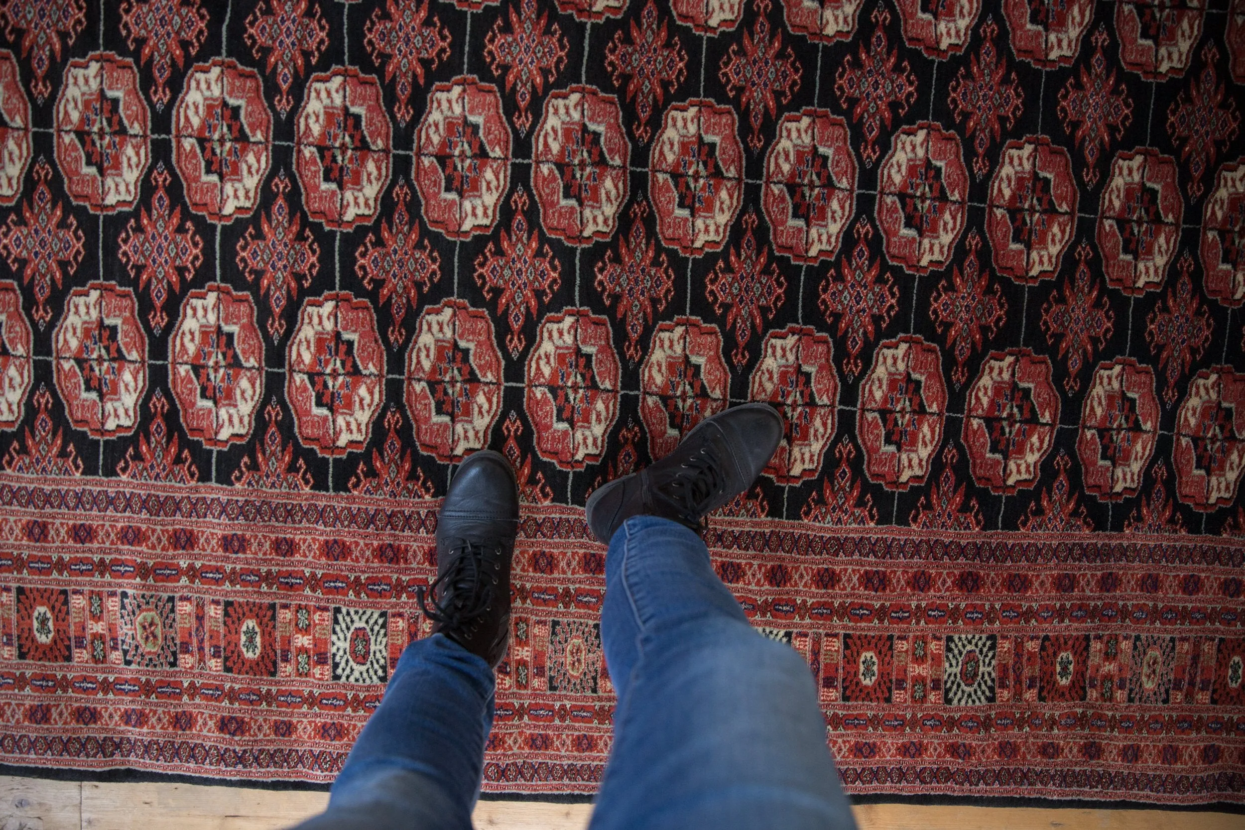 6x9 Vintage Fine Bokhara Carpet