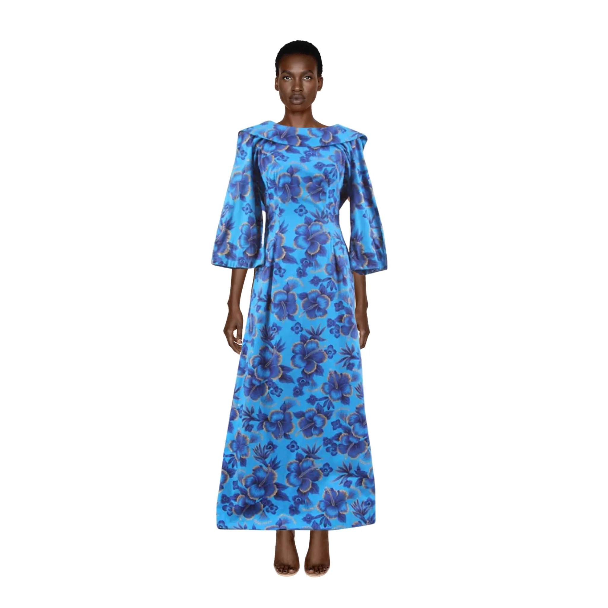 70's Hawaiian Print Dress | Size XS/S