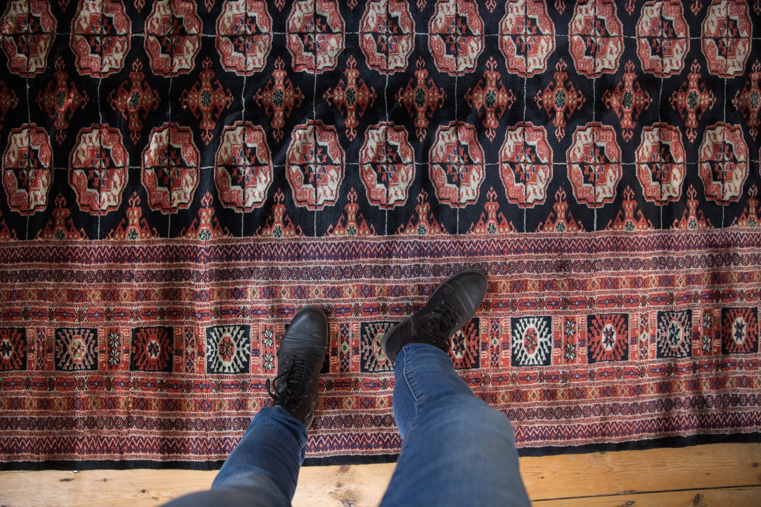 8x10 Vintage Fine Bokhara Carpet