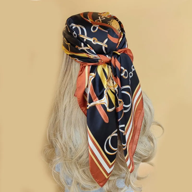 90*90cm Luxury Brand Square Scarf Fashion