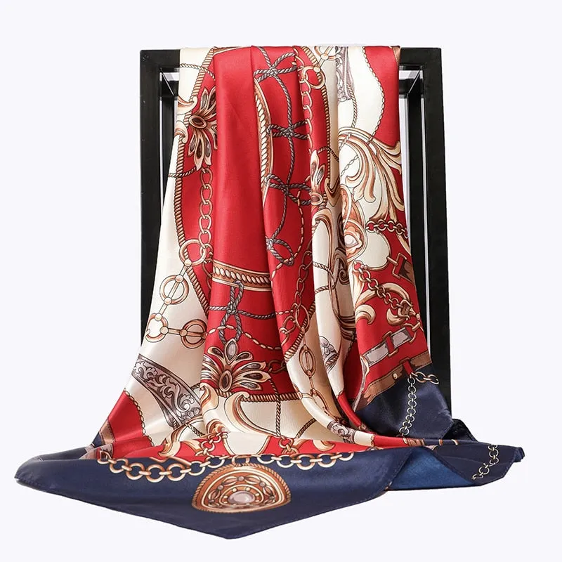 90*90cm Luxury Brand Square Scarf Fashion