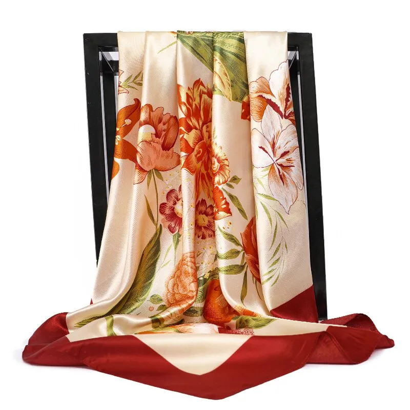 90*90cm Luxury Brand Square Scarf Fashion