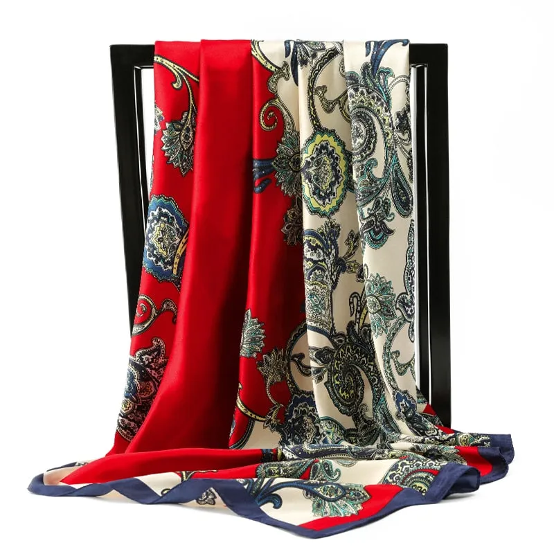 90*90cm Luxury Brand Square Scarf Fashion