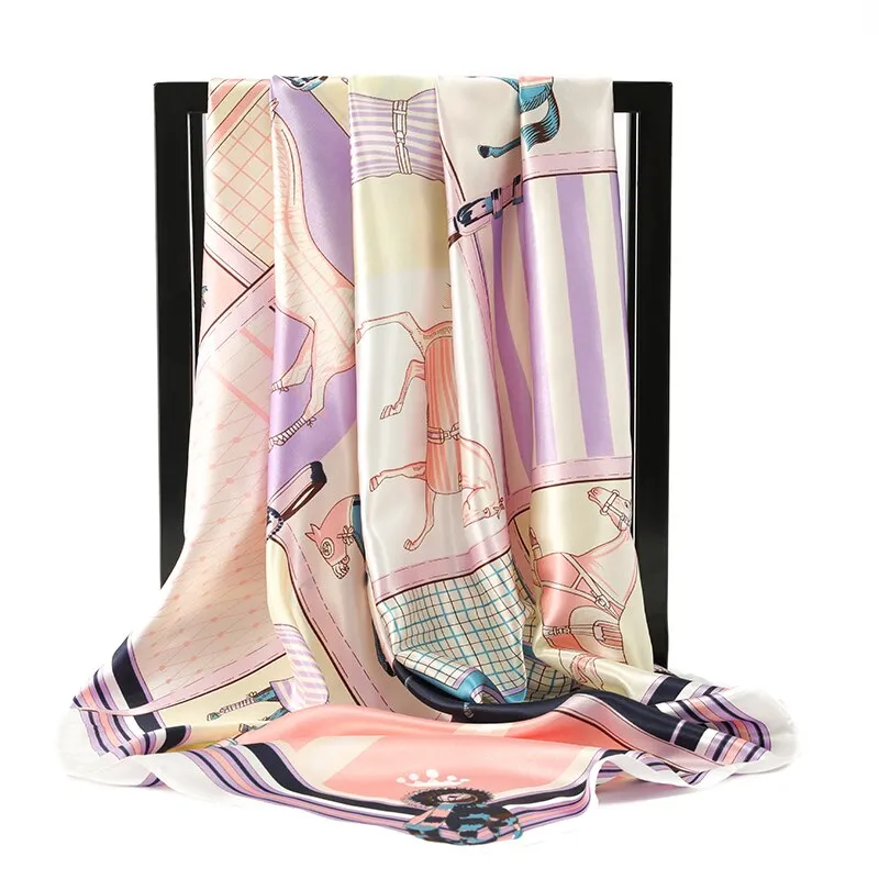 90*90cm Luxury Brand Square Scarf Fashion