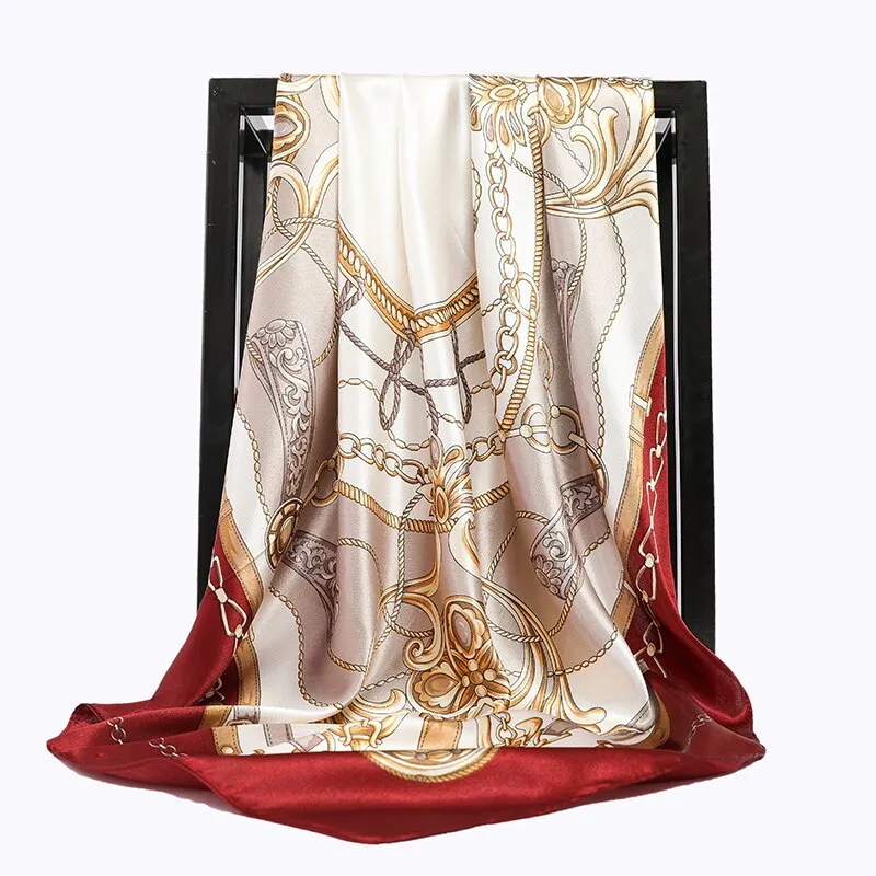 90*90cm Luxury Brand Square Scarf Fashion
