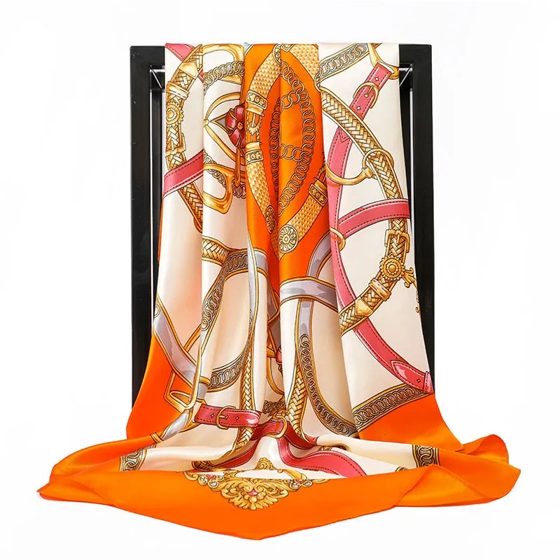 90*90cm Luxury Brand Square Scarf Fashion