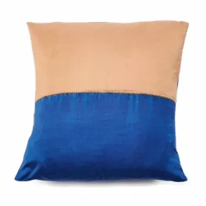Aakar Indigo Silk Pillow 18”x18”