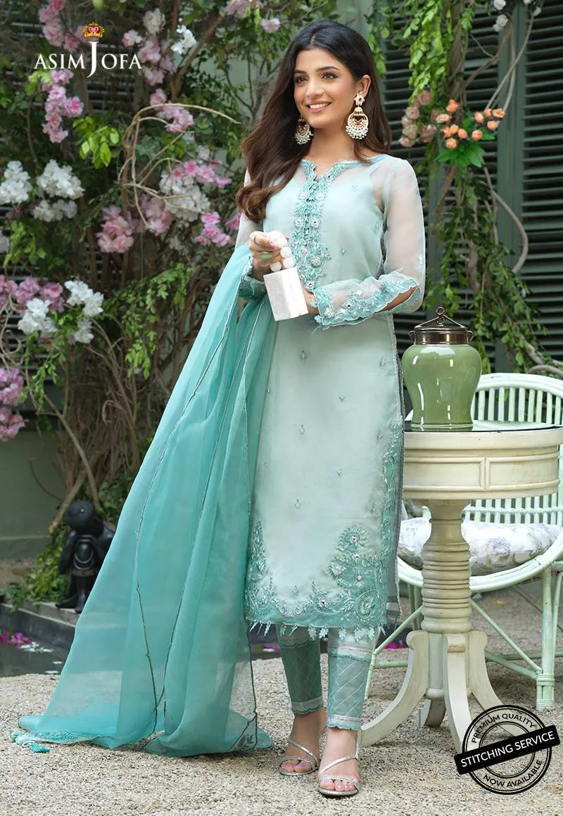 AJFC-39 | Asim Jofa Jashn Collection 2021 | Unstitched Organza Suit