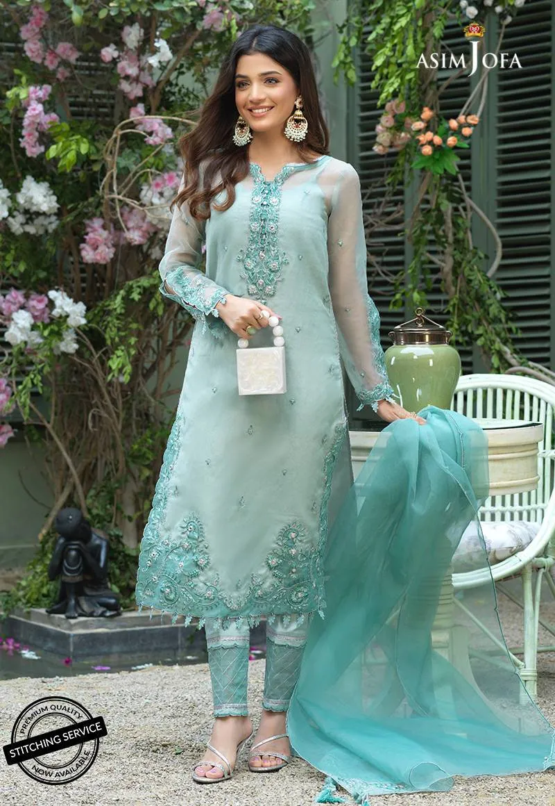 AJFC-39 | Asim Jofa Jashn Collection 2021 | Unstitched Organza Suit