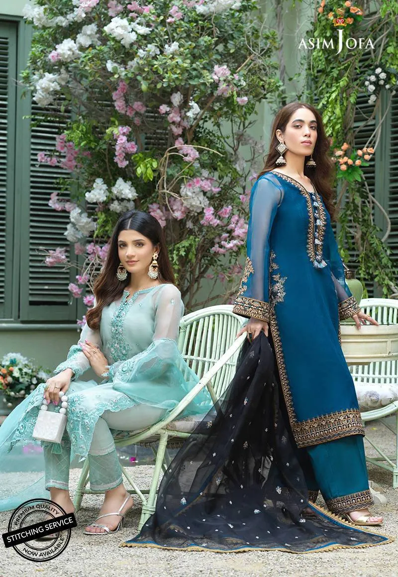 AJFC-39 | Asim Jofa Jashn Collection 2021 | Unstitched Organza Suit