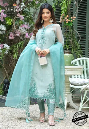 AJFC-39 | Asim Jofa Jashn Collection 2021 | Unstitched Organza Suit