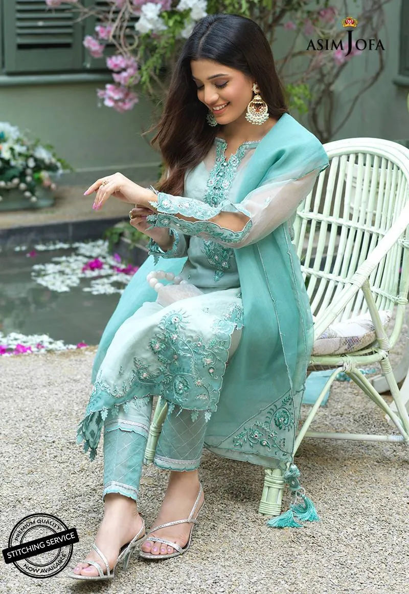 AJFC-39 | Asim Jofa Jashn Collection 2021 | Unstitched Organza Suit