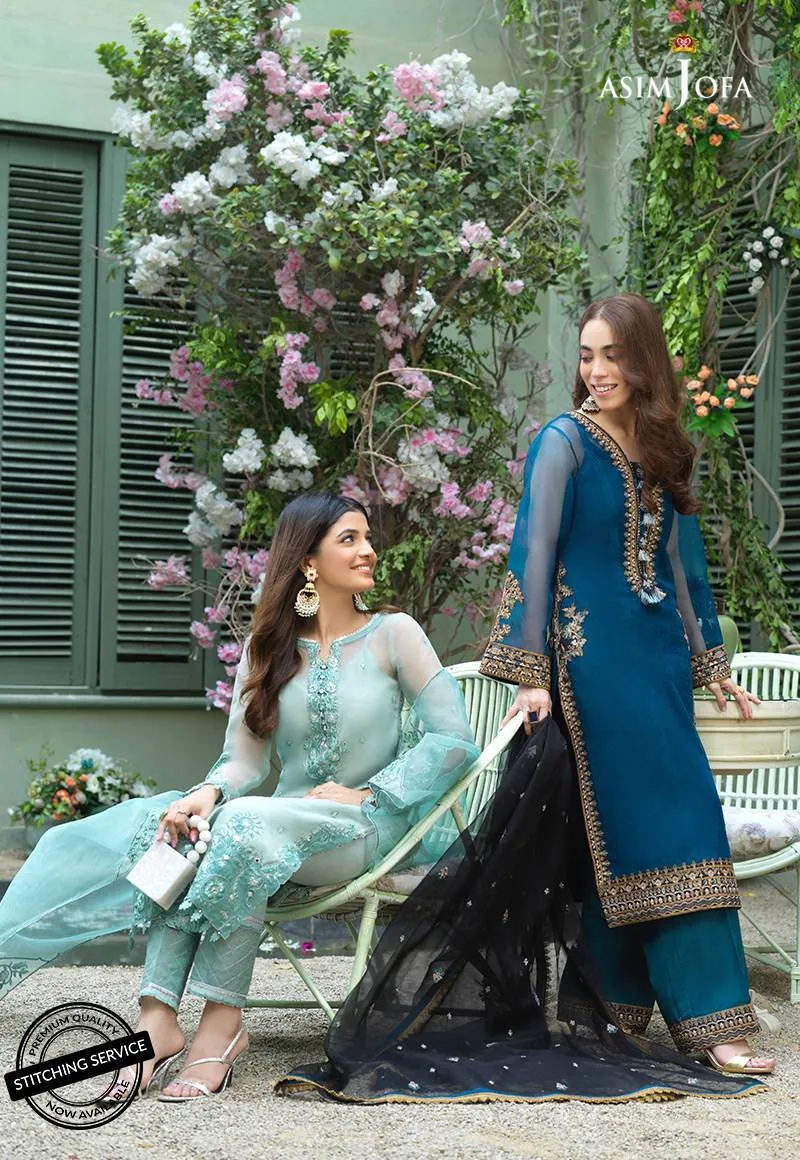 AJFC-39 | Asim Jofa Jashn Collection 2021 | Unstitched Organza Suit