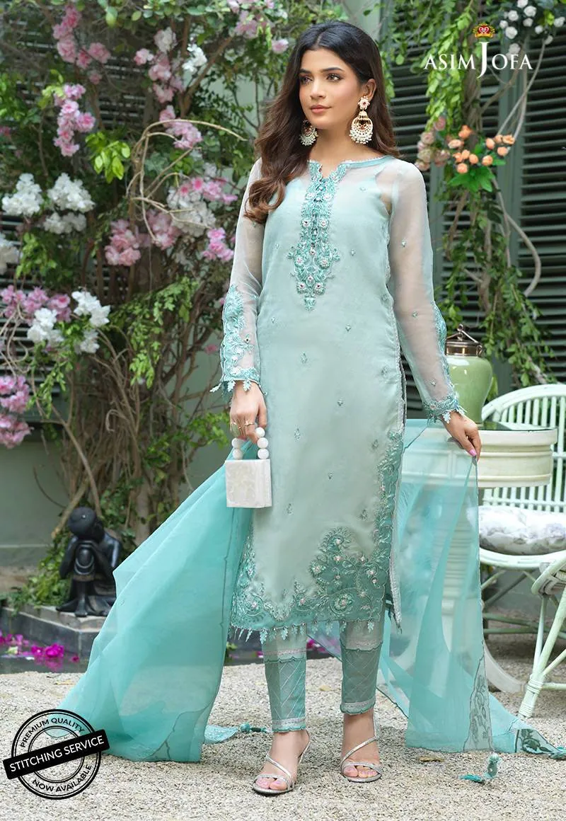AJFC-39 | Asim Jofa Jashn Collection 2021 | Unstitched Organza Suit