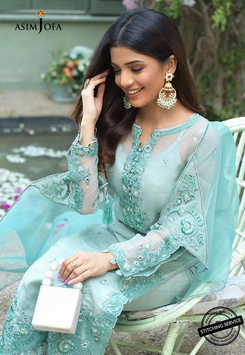 AJFC-39 | Asim Jofa Jashn Collection 2021 | Unstitched Organza Suit