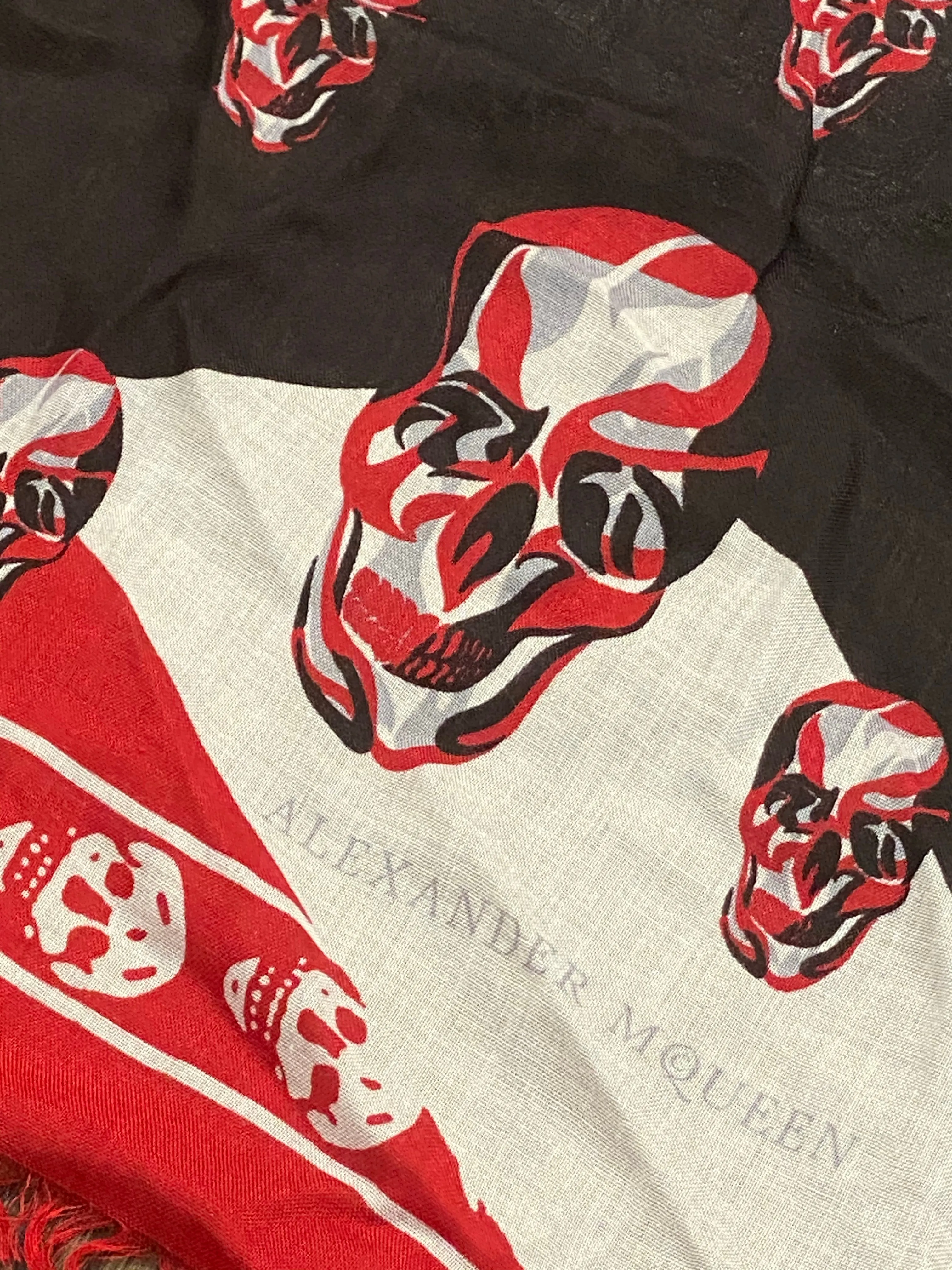Alexander McQueen Abstract Skull Shawl