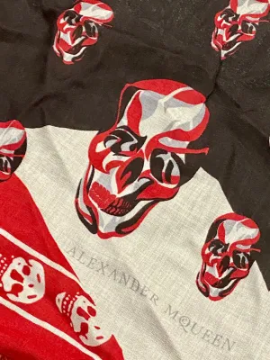 Alexander McQueen Abstract Skull Shawl