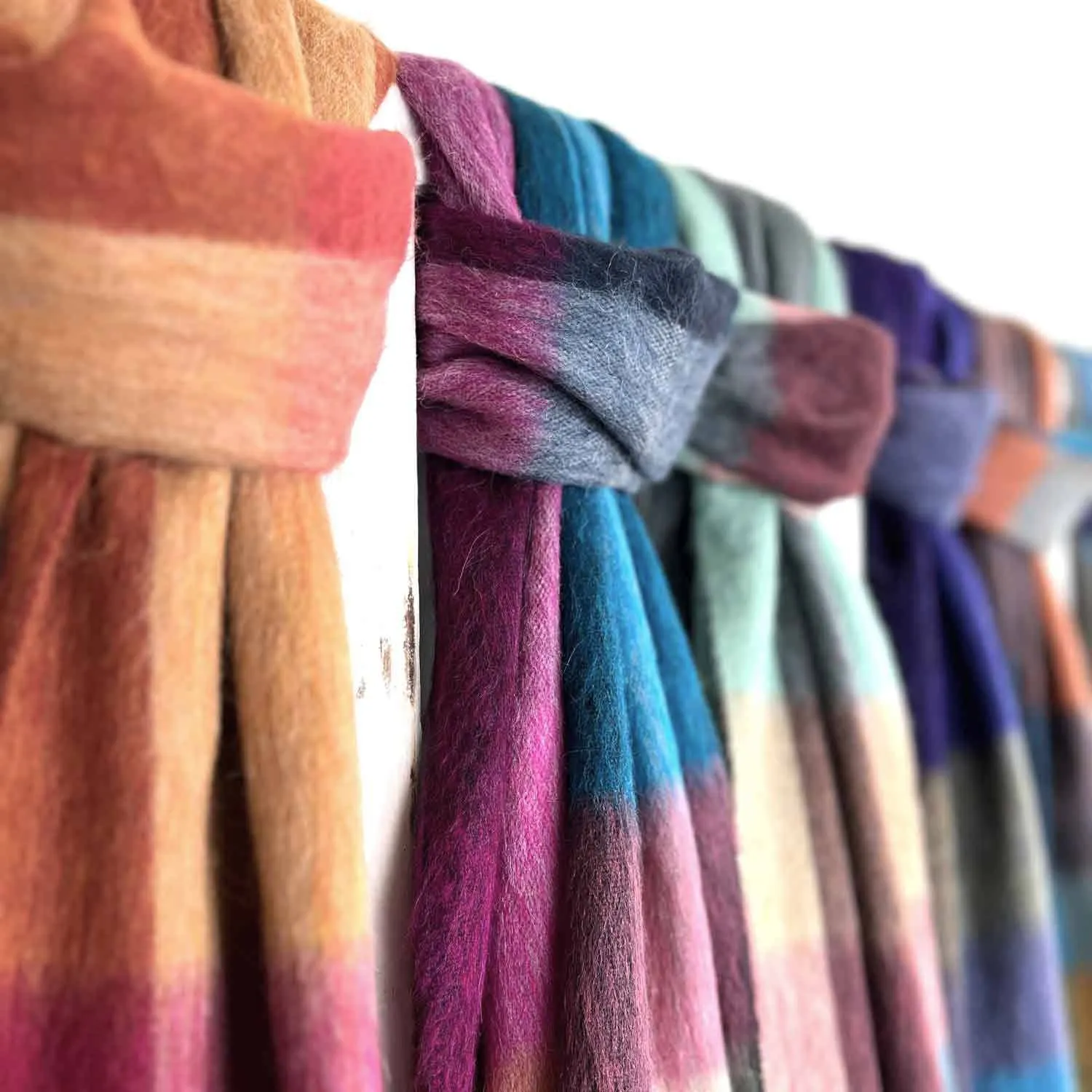 ALPACA PLAID SCARF (ECUADOR)