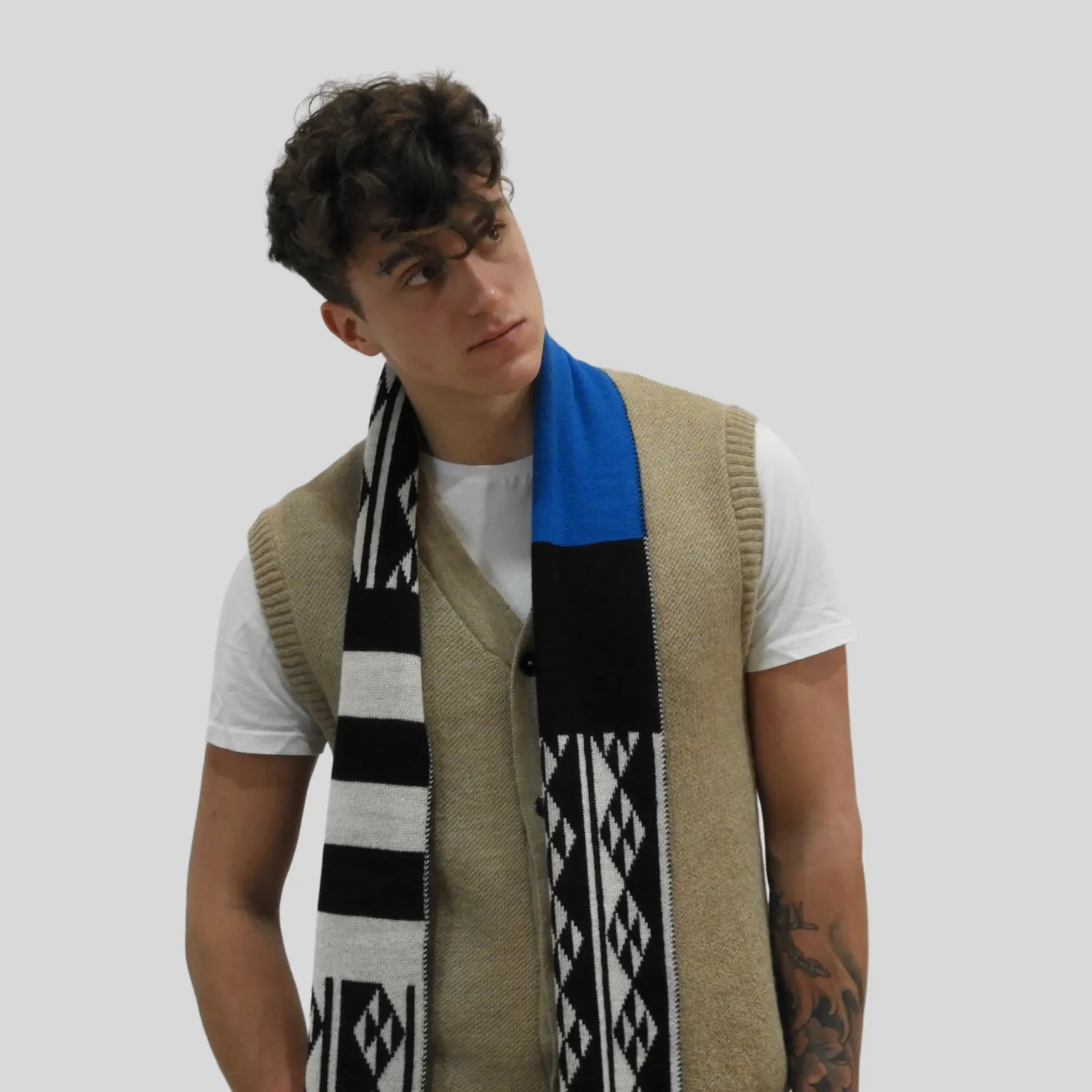 Alpaca Scarf Aboriginal Design Men