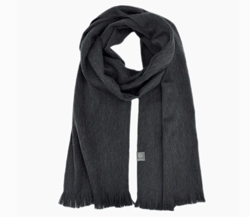 Alpaca Scarf - Charcoal