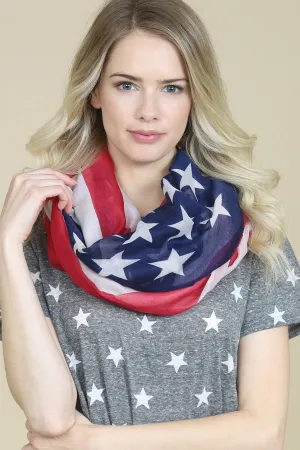 AMERICAN FLAG INFINITY SCARF