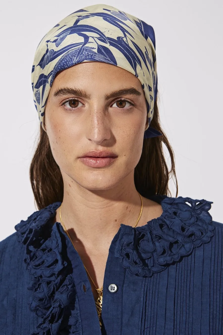 ANIMAL PRINTED SILK SCARF