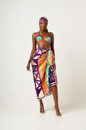 ANU PURPLE XL SILK SCARF