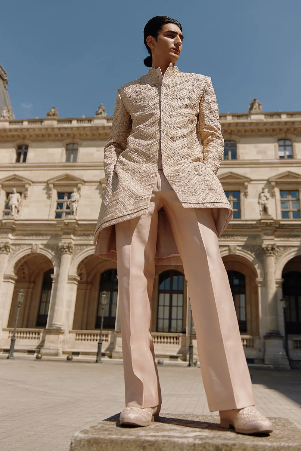 Apricot Sherwani Set