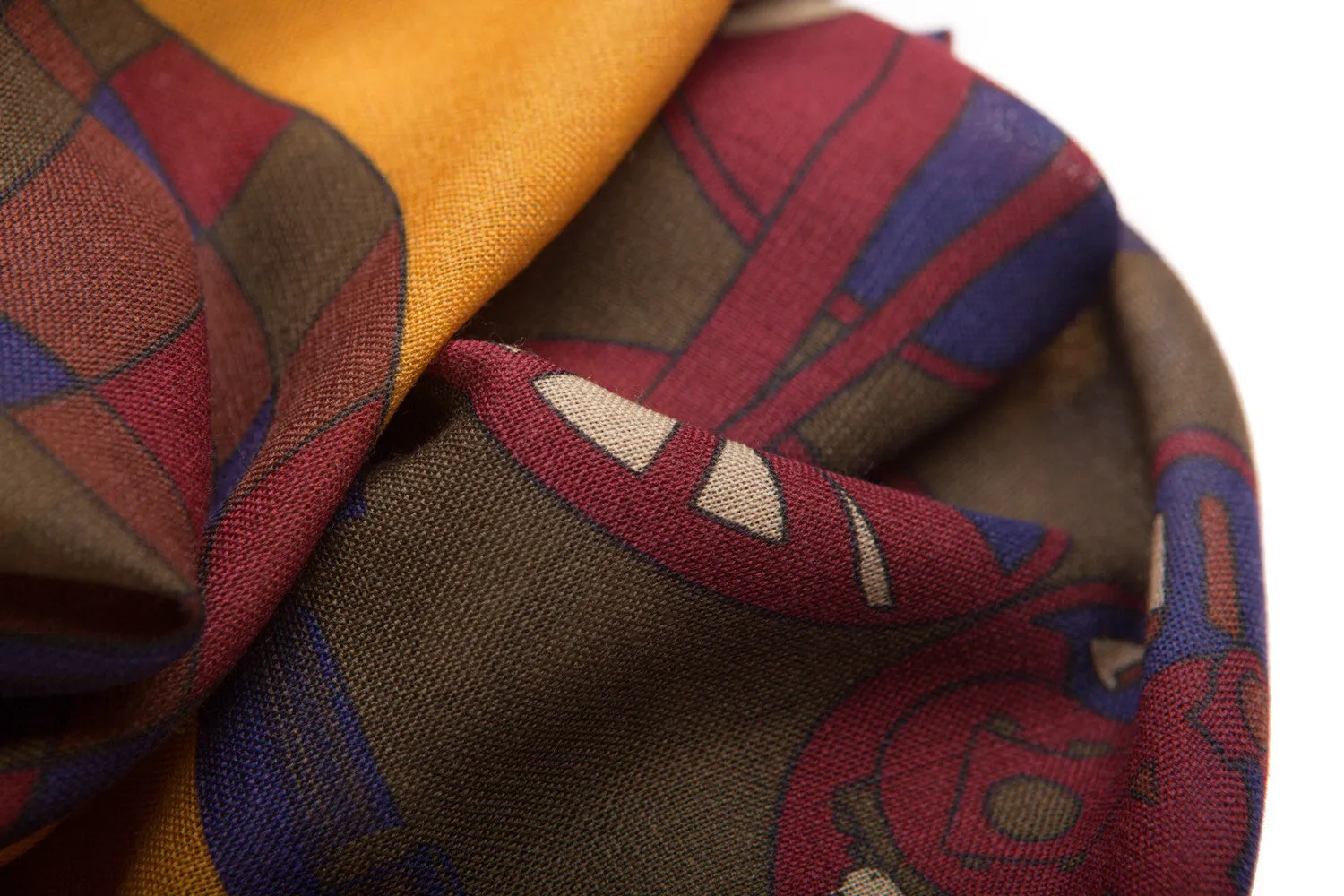 Around the World Scarf - Yellow