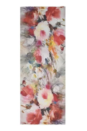 Ashley Watercolor Floral Scarf