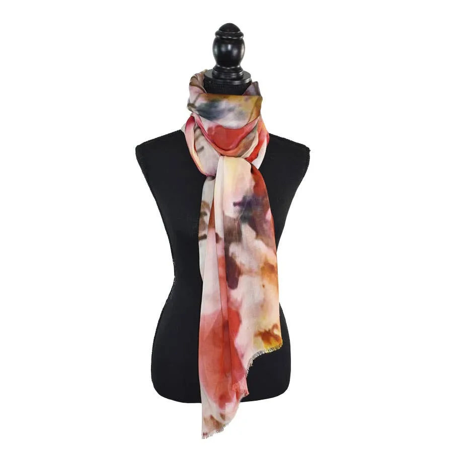 Ashley Watercolor Floral Scarf
