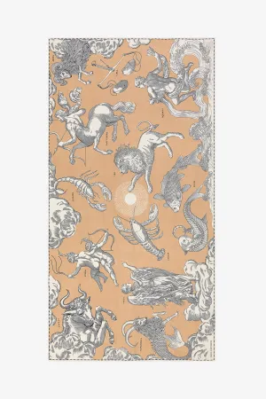Astrology Scarf in Natural