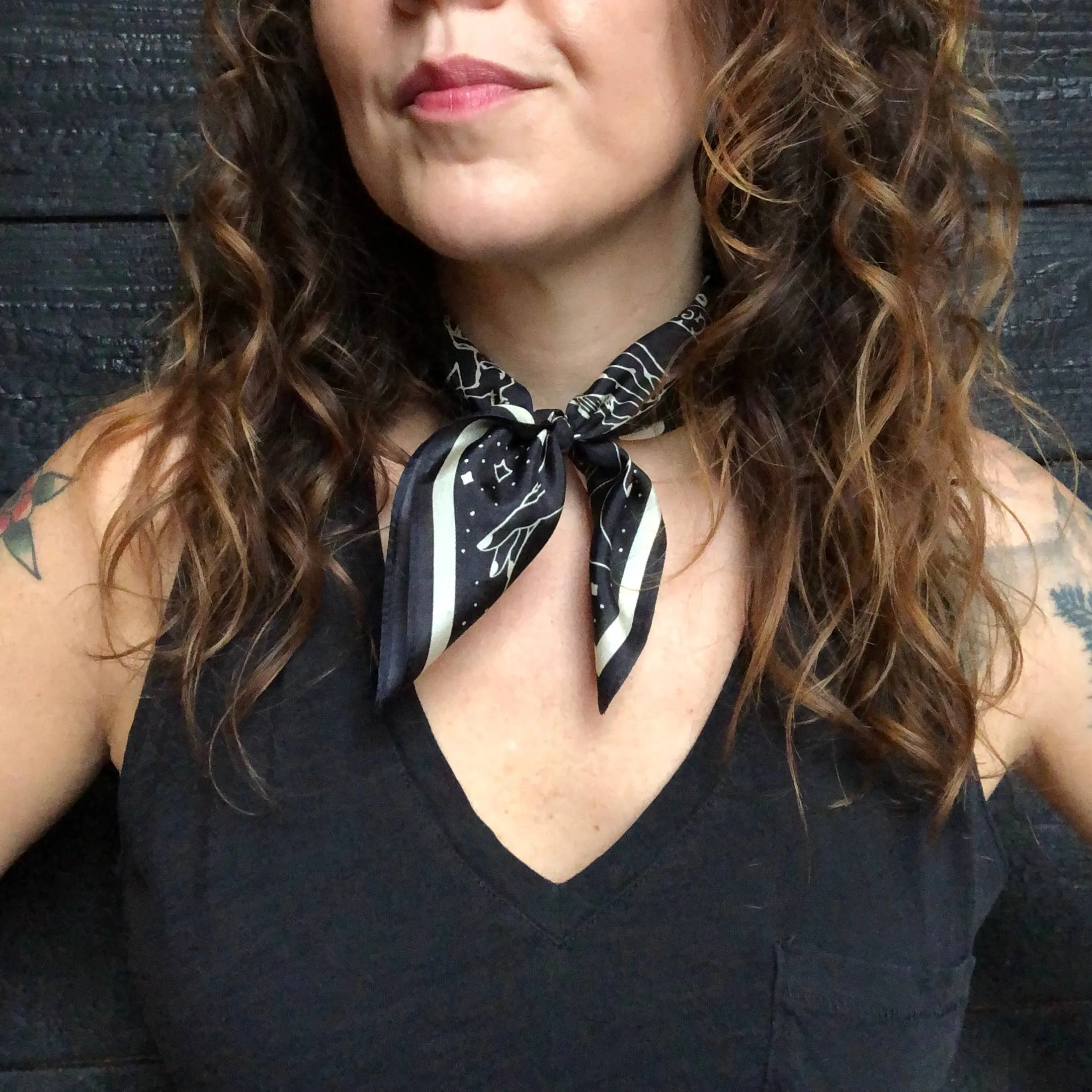 ASTROLOGY SILK SCARF