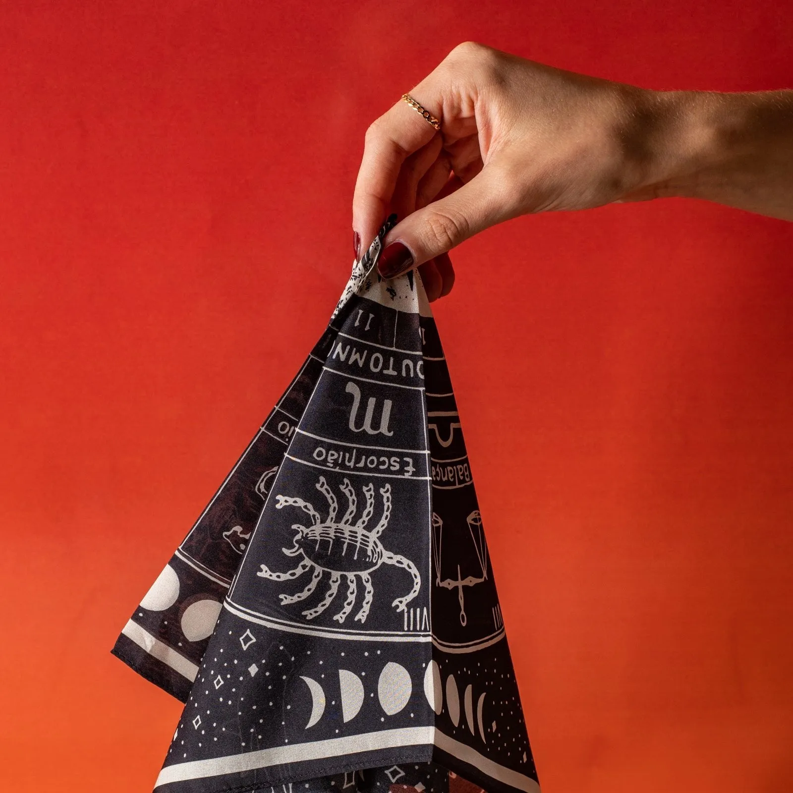 ASTROLOGY SILK SCARF