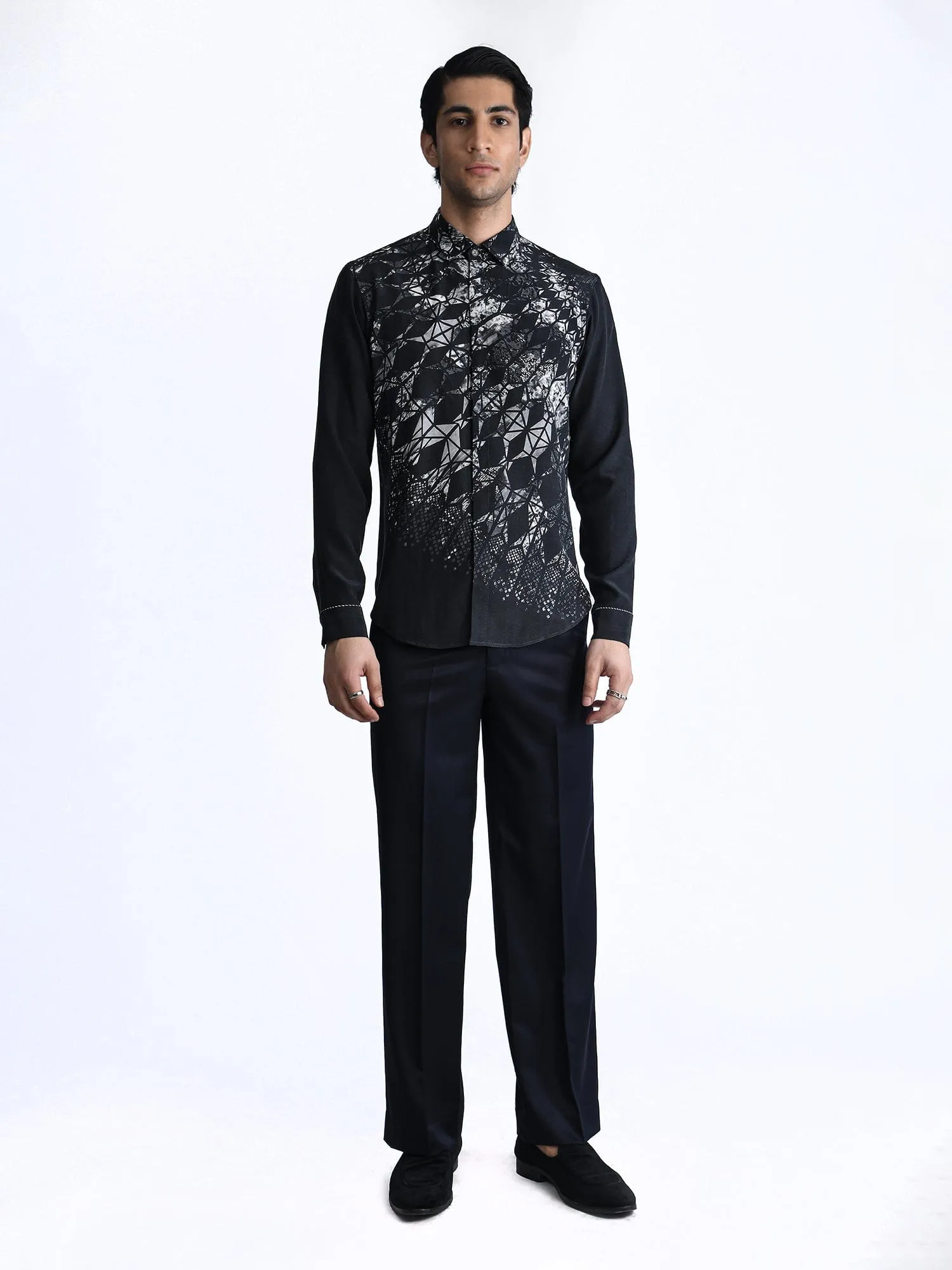 Asymmetrical Marrakesh Printed Shirt