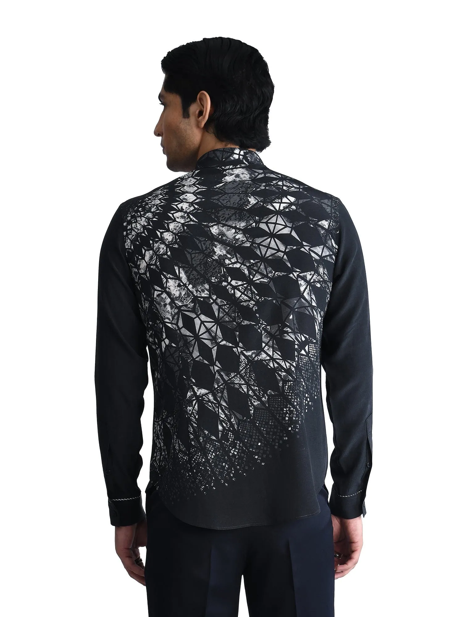 Asymmetrical Marrakesh Printed Shirt