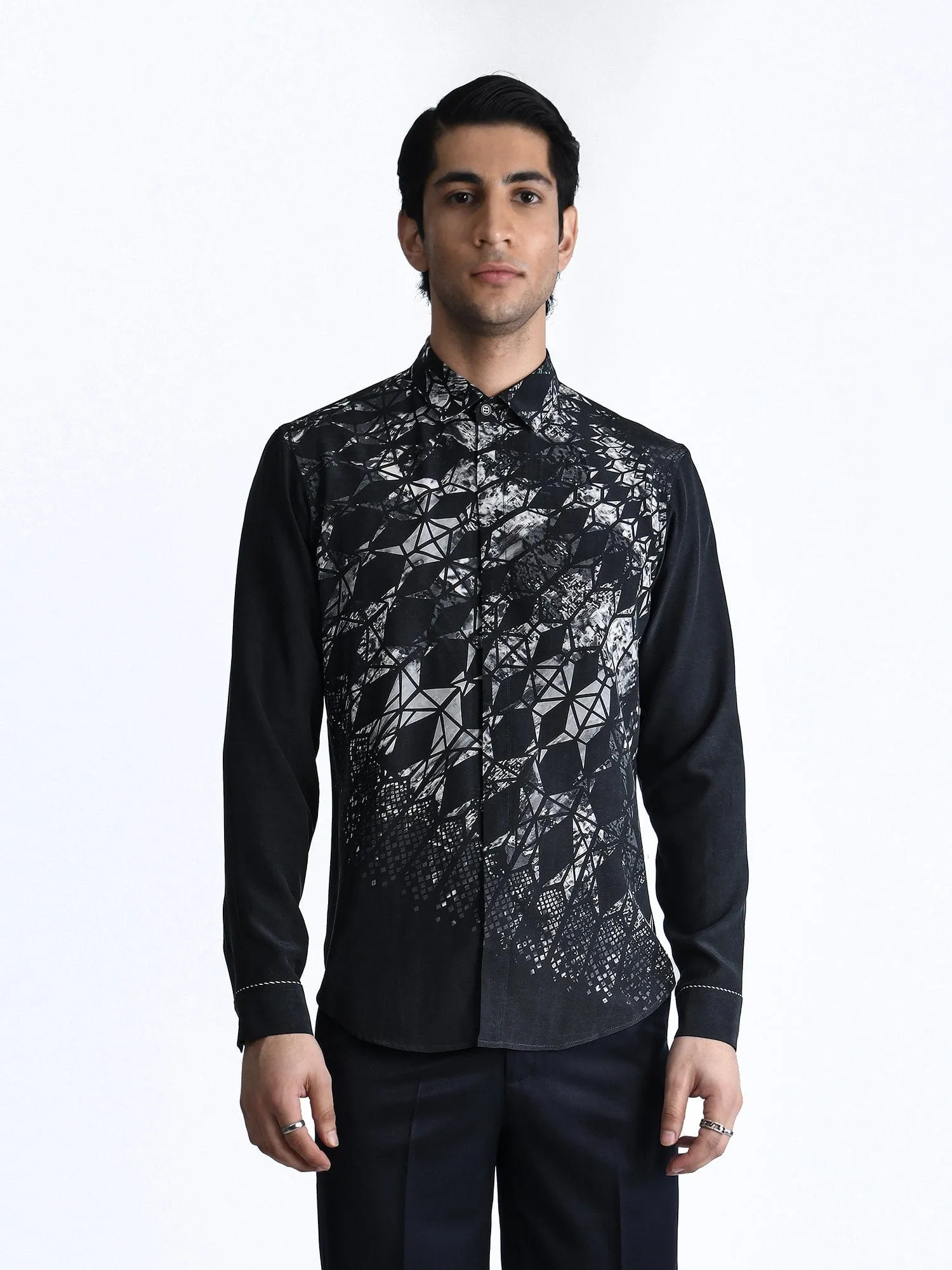 Asymmetrical Marrakesh Printed Shirt