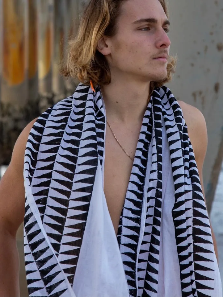 Atlas | Hand-Block Printed Scarf