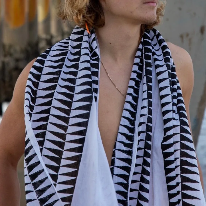 Atlas | Hand-Block Printed Scarf