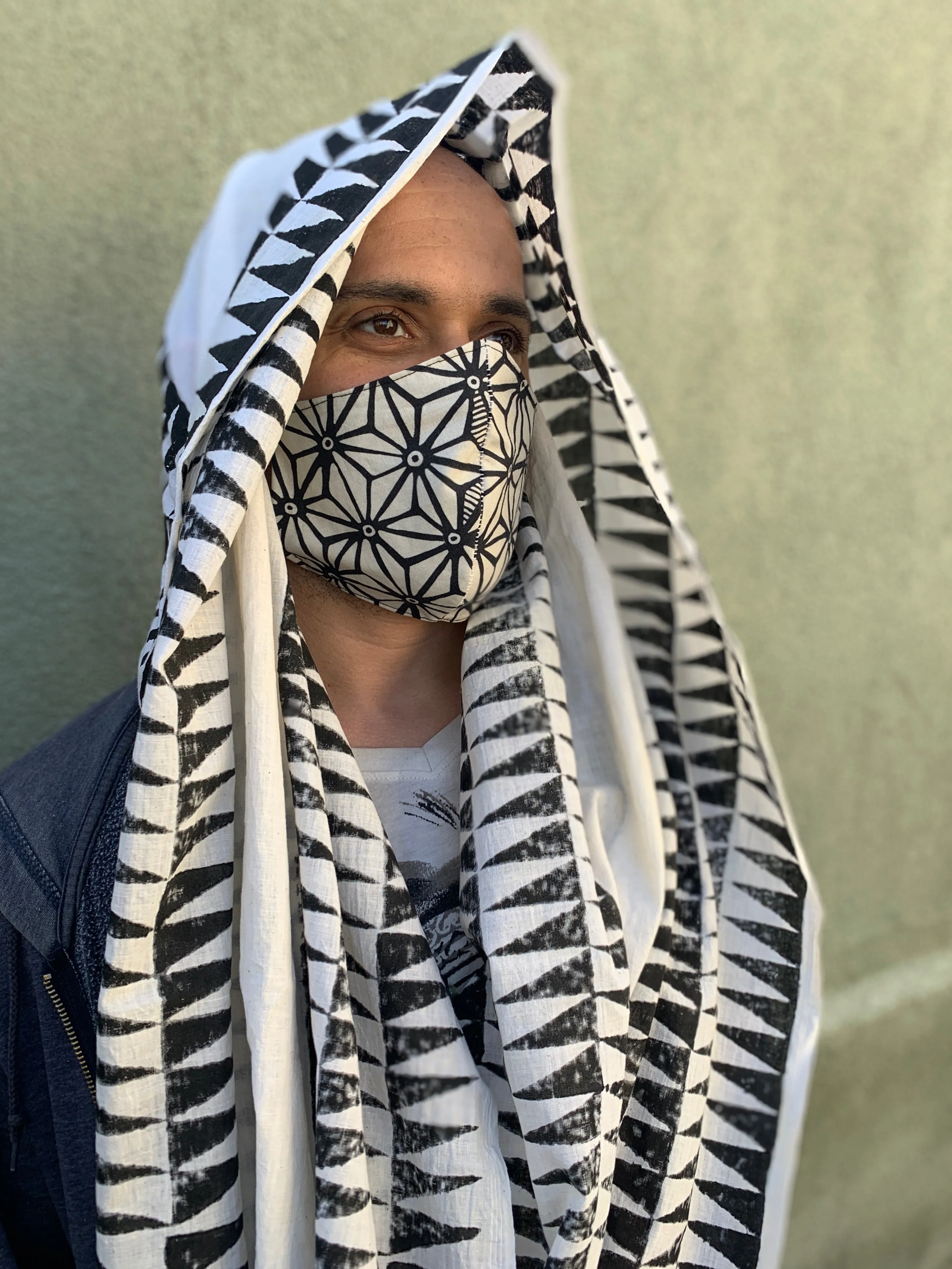 Atlas | Hand-Block Printed Scarf