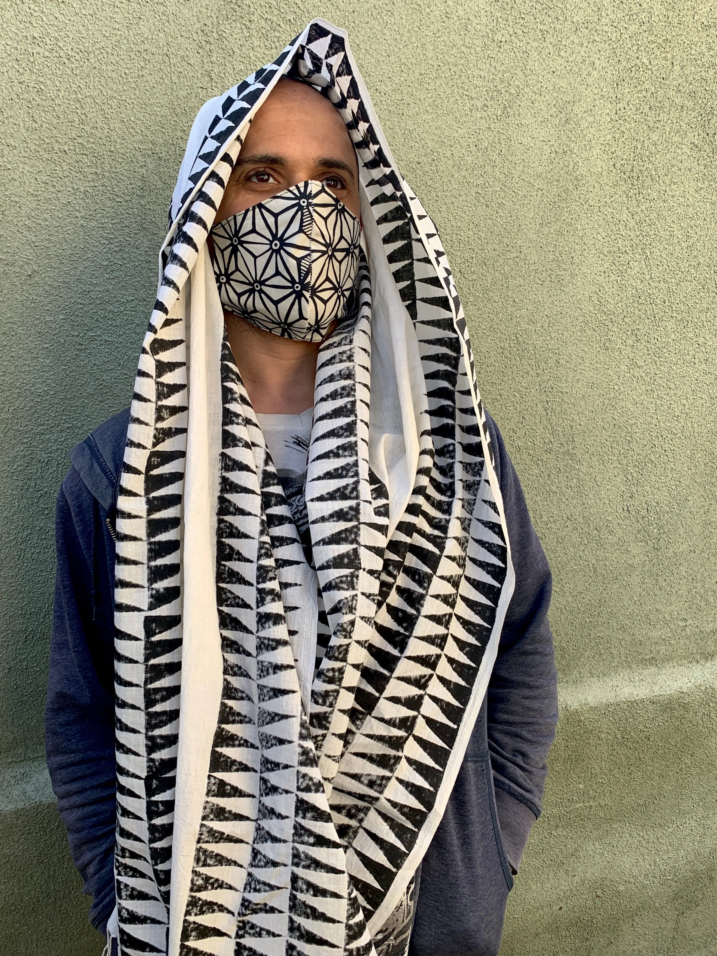 Atlas | Hand-Block Printed Scarf