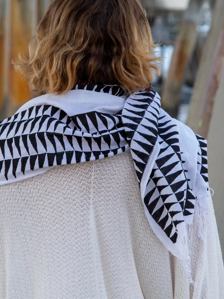 Atlas | Hand-Block Printed Scarf