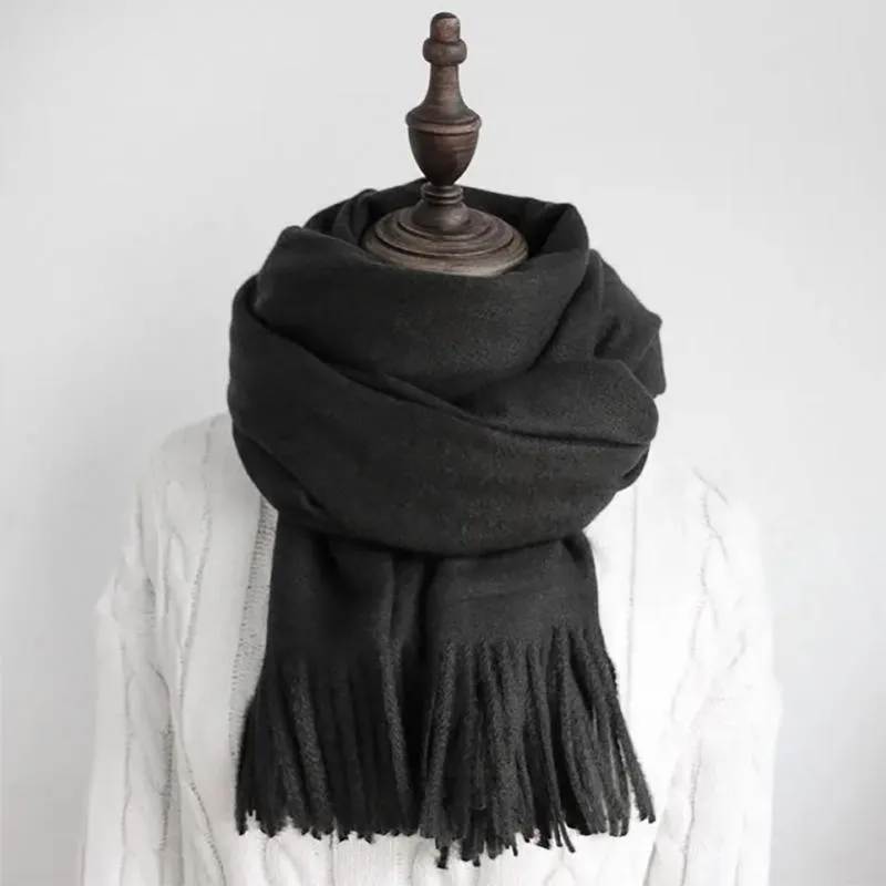 Autumn/winter Scarf Cashmere Ladies Shawl Korean Version Plus Velvet Thickening It To Keep Warm Ladies Bib Scarf