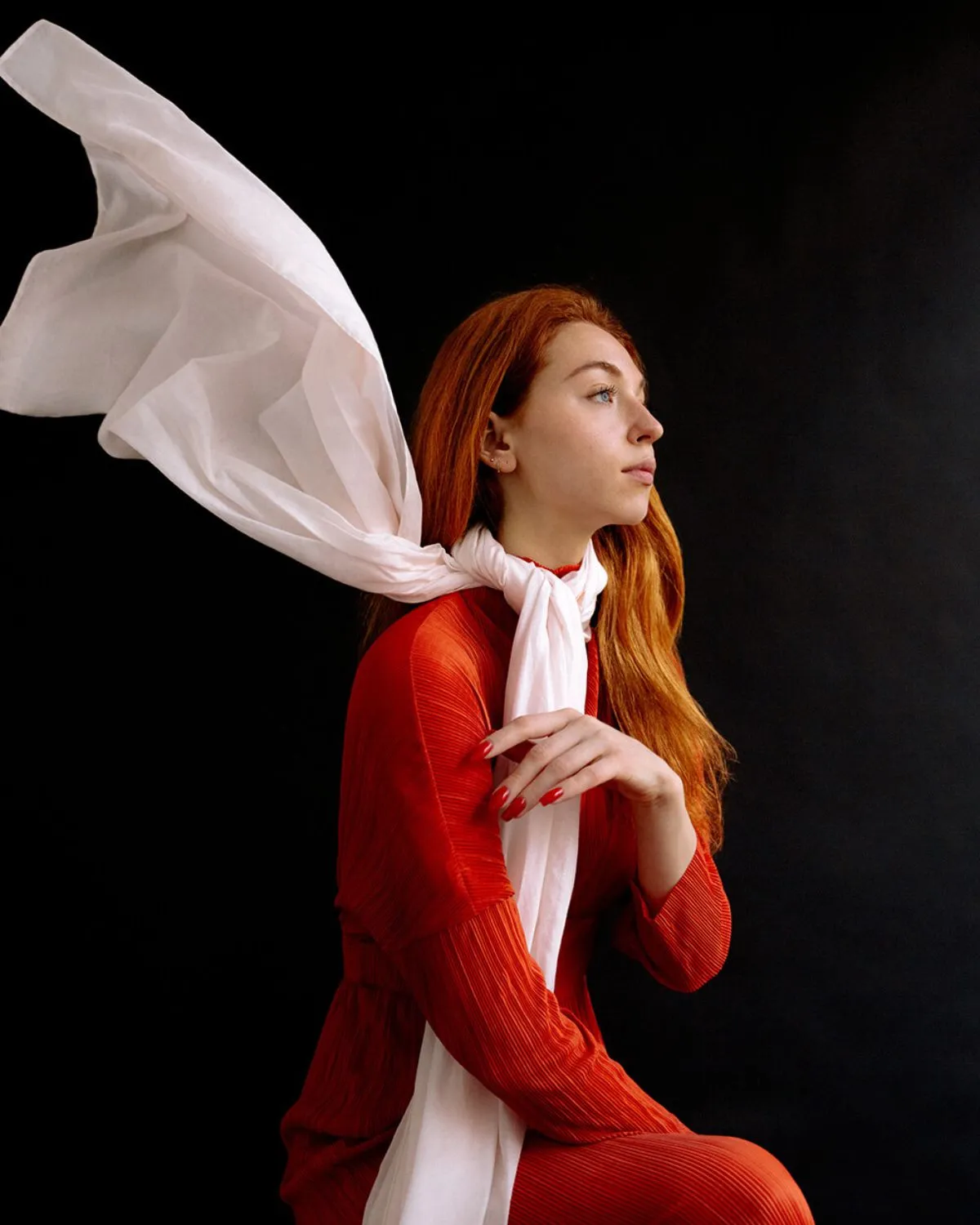 AVA SCARF - PEACE SILK